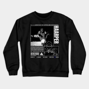 HAARPER Dark Thug Street Wear Aesthetic Design - Ultimate Urban Edge Crewneck Sweatshirt